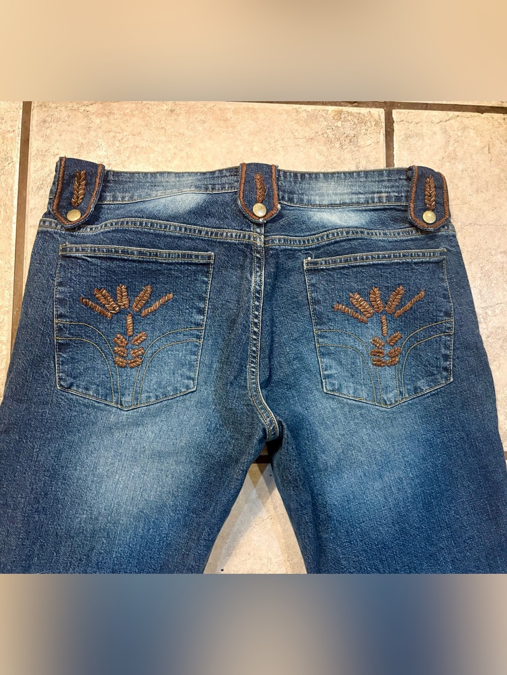 Haven Bleu Embroidered legs, Belt Holders & Back Pocket blue Jeans